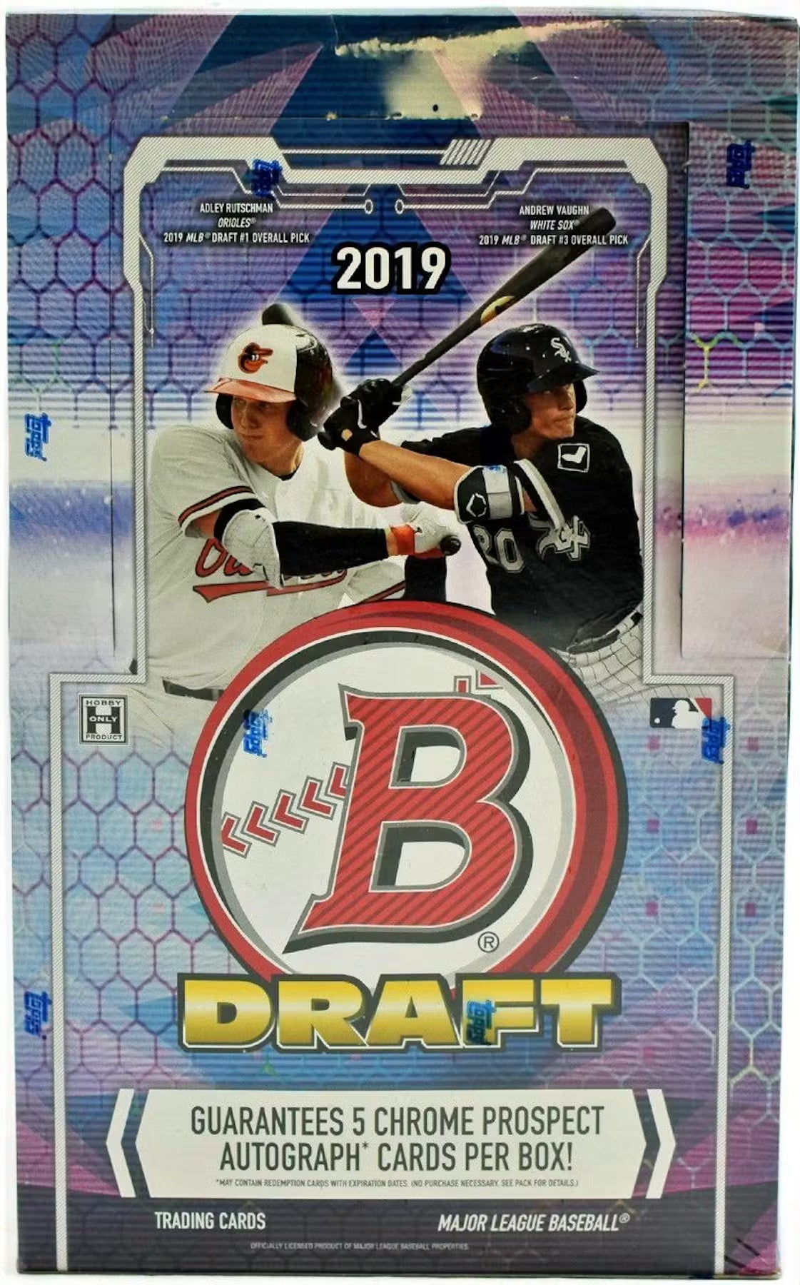 19bowdtmlb_b2_fa_jpg 2019 Bowman Draft Baseball Super Jumbo Box - Image 1