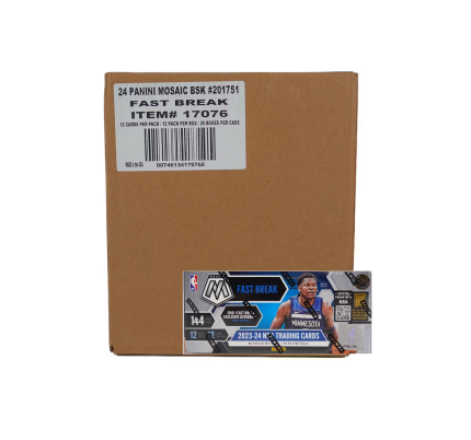 2023-24 Panini Mosaic Fast Break Basketball Hobby 20-Box Case