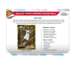 2023-24 Topps Chrome Basketball Hobby 12-Box Case - Image 6