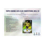 2023-24 Topps Chrome UEFA Club Competitions Soccer Hobby Jumbo Box - Image 2