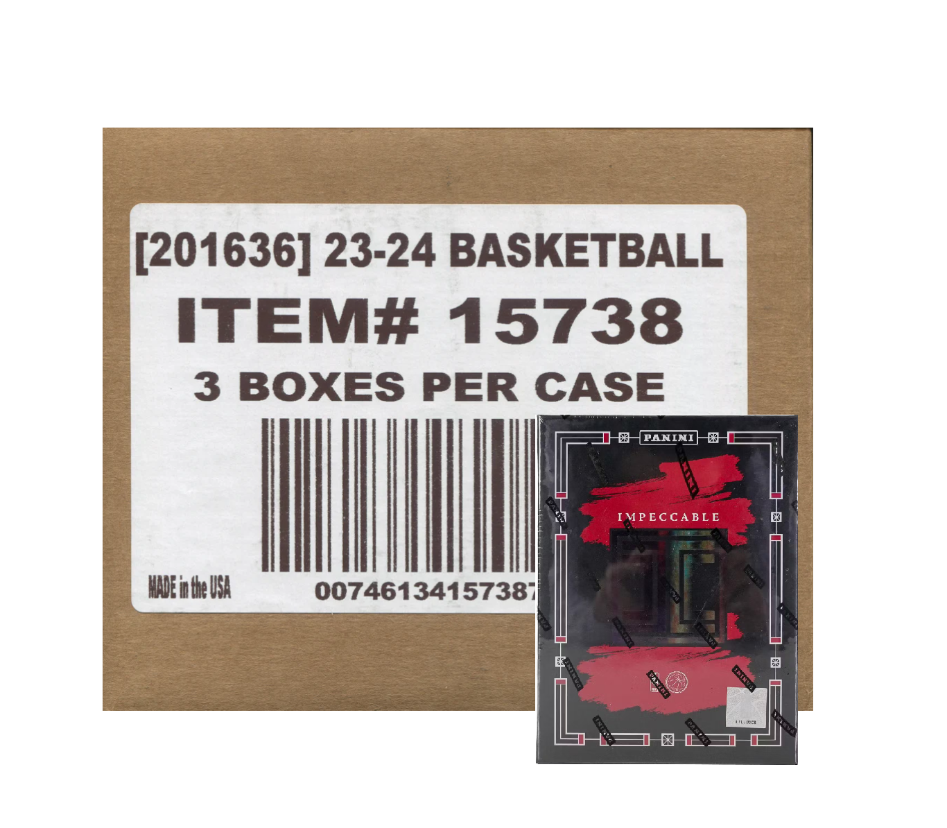 2023-24_Panini_Impeccable_Basketball_Hobby_3-Box_Case2 2023-24 Panini Impeccable Basketball Hobby 3-Box Case - Image 1