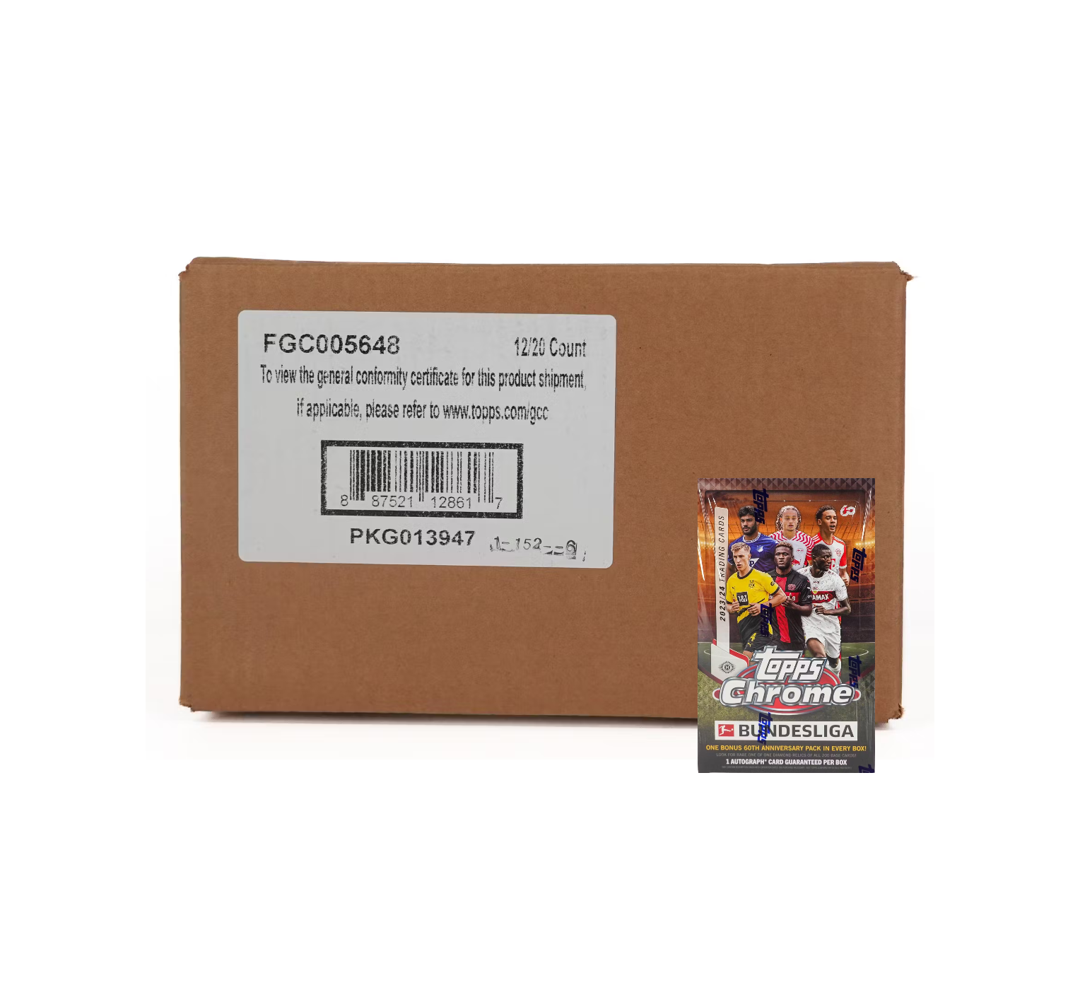 2023-24_Topps_Chrome_Bundesliga_Soccer_Hobby_12-Box_Case2 2023-24 Topps Chrome Bundesliga Soccer Hobby 12-Box Case - Image 1
