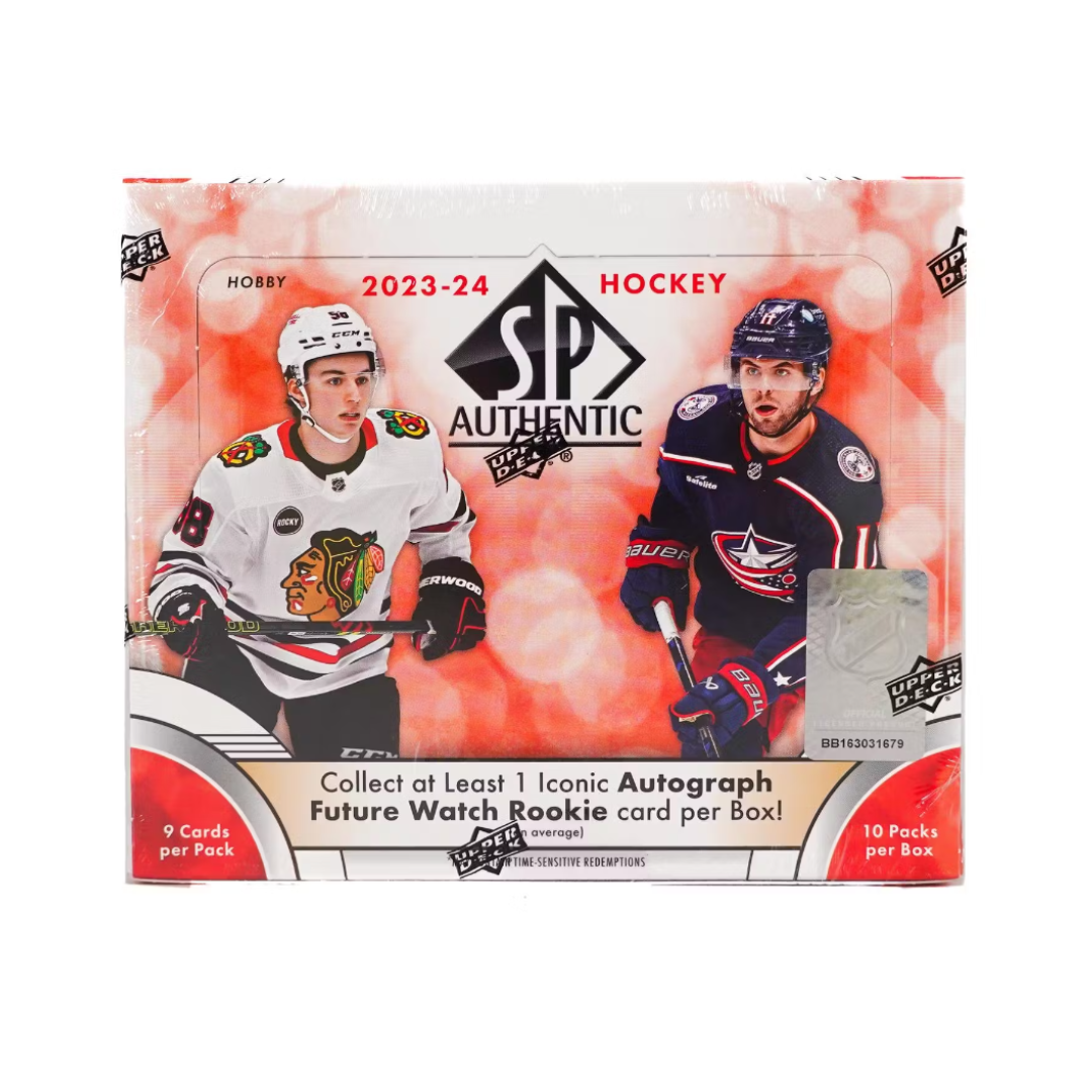 2023-24_Upper_Deck_SP_Authentic_Hockey_Hobby_Box 2023-24 Upper Deck SP Authentic Hockey Hobby Box - Image 1