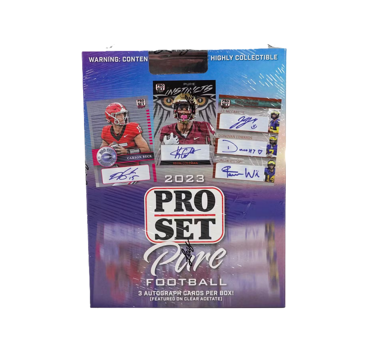 2023_Pro_Set_Pure_Football_Box 2023 Leaf Pro Set Pure Football Box - Image 1