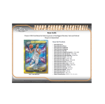 2024-25 Topps Chrome Basketball Hobby 12-Box Case - Image 5