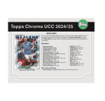 2024-25 Topps Chrome UEFA Club Competitions Soccer Breaker's Delight 6-Box Case - Image 6