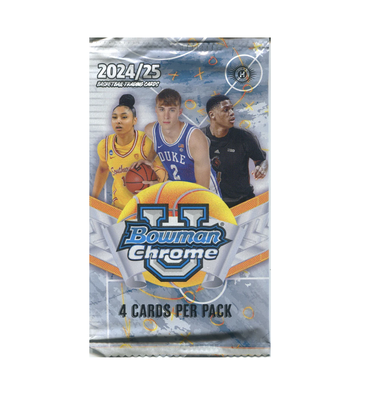 2024-25_Bowman_Chrome_University_Basketball_Hobby_Pack 2024-25 Bowman Chrome University Basketball Hobby Pack - Image 1