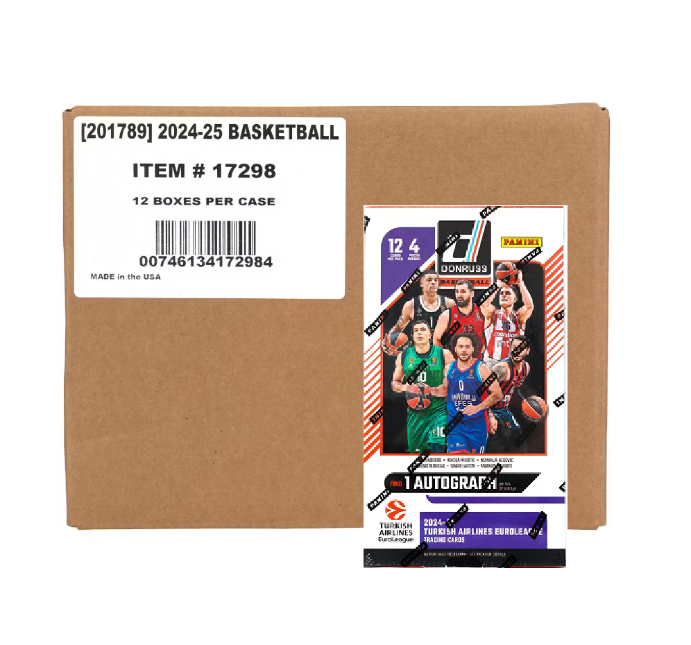 2024-25_Panini_Donruss_Euroleague_Basketball_Hobby_12-Box_Case2 2024-25 Panini Donruss Euroleague Basketball Hobby 12-Box Case - Image 1