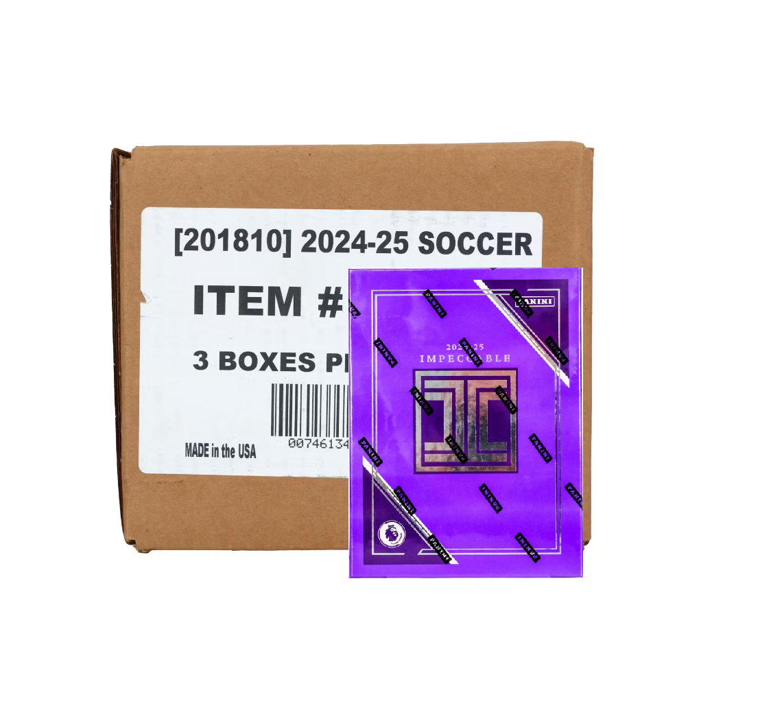 2024-25_Panini_Impeccable_Soccer_Hobby_3-Box_Case2 2024-25 Panini Impeccable Soccer Hobby 3-Box Case - Image 1