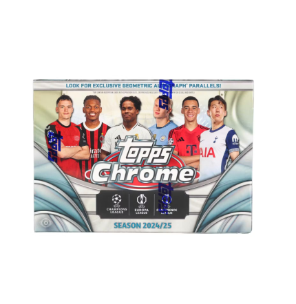 2024-25 Topps Chrome UEFA Club Competitions Soccer Breaker's Delight Box