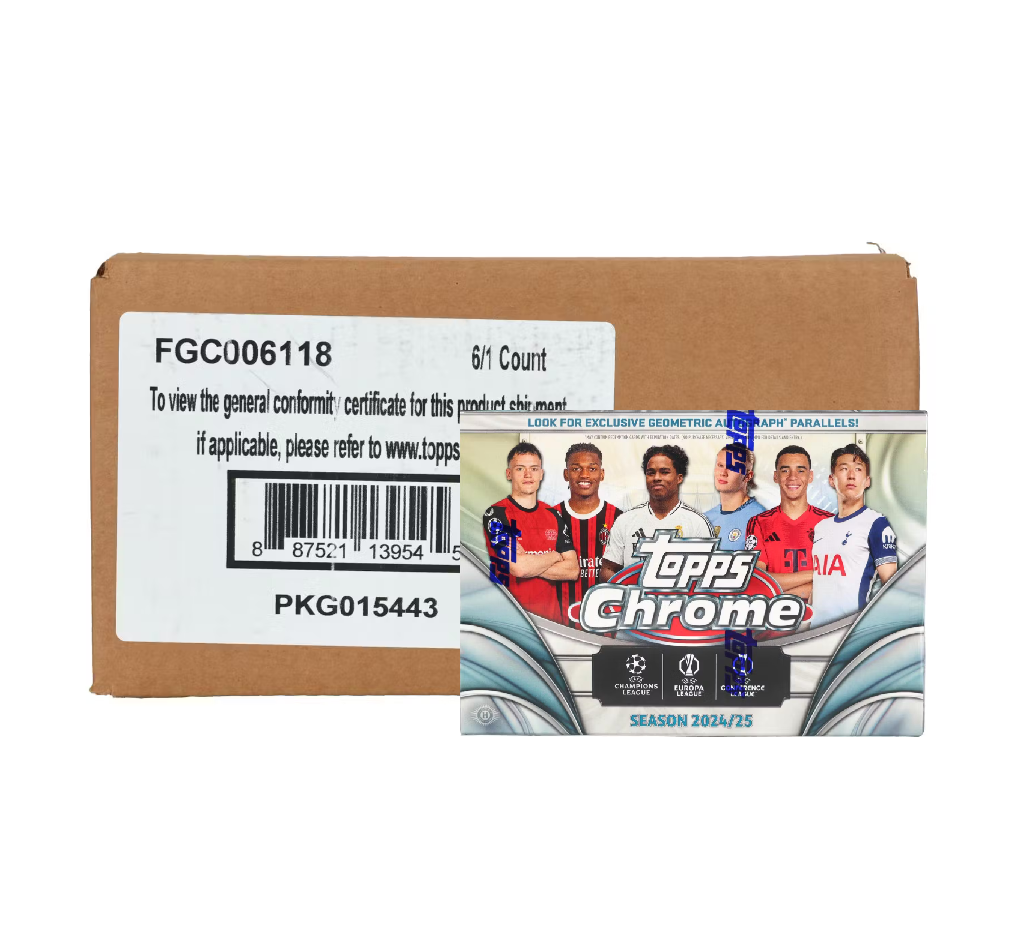 2024-25_Topps_Chrome_UEFA_Club_Competitions_Soccer_Breaker_s_Delight_6-Box_Case2 2024-25 Topps Chrome UEFA Club Competitions Soccer Breaker's Delight 6-Box Case - Image 1