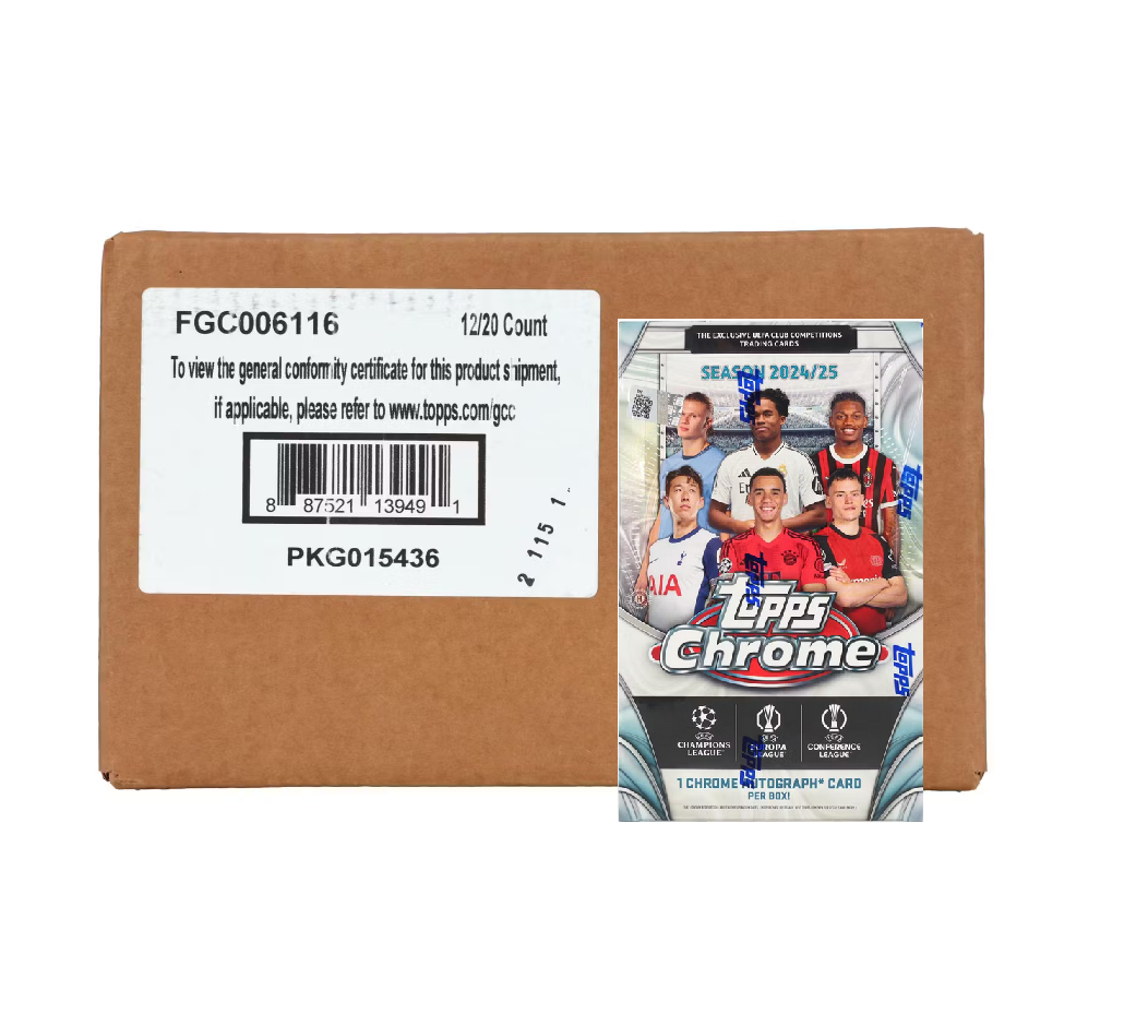2024-25_Topps_Chrome_UEFA_Club_Competitions_Soccer_Hobby_12-Box_Case2 2024-25 Topps Chrome UEFA Club Competitions Soccer Hobby 12-Box Case - Image 1