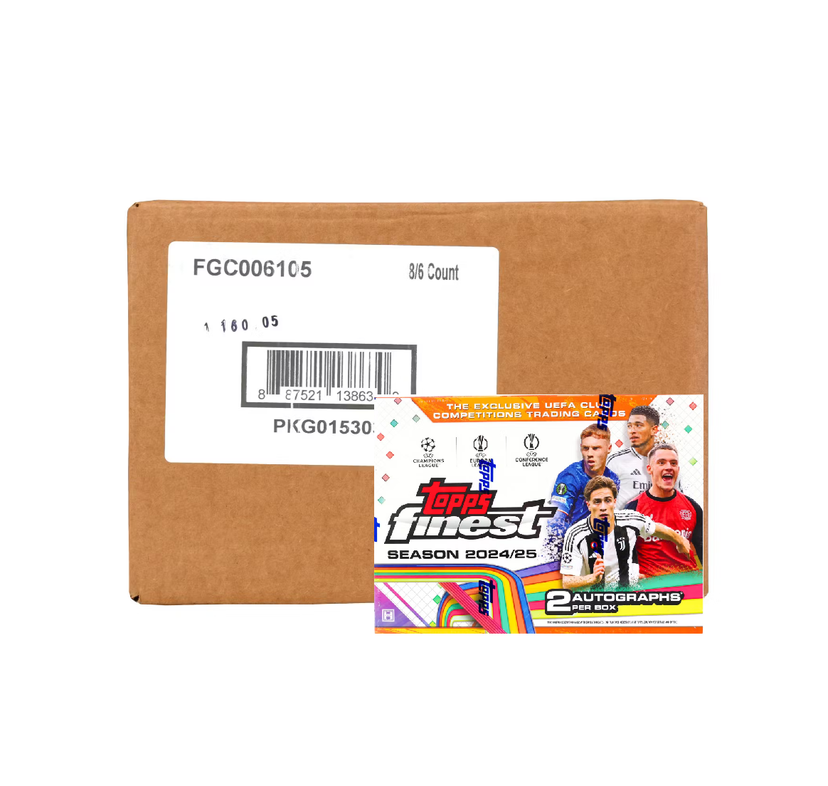 2024-25_Topps_Finest_UEFA_Club_Competitions_Soccer_Hobby_8-Box_Case2 2024-25 Topps Finest UEFA Club Competitions Soccer Hobby 8-Box Case - Image 1