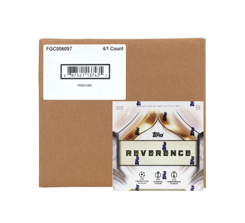 2024-25_Topps_UEFA_Club_Competitions_Reverence_Soccer_Hobby_4-Box_Case2 2024-25 Topps UEFA Club Competitions Reverence Soccer Hobby 4-Box Case - Image 1