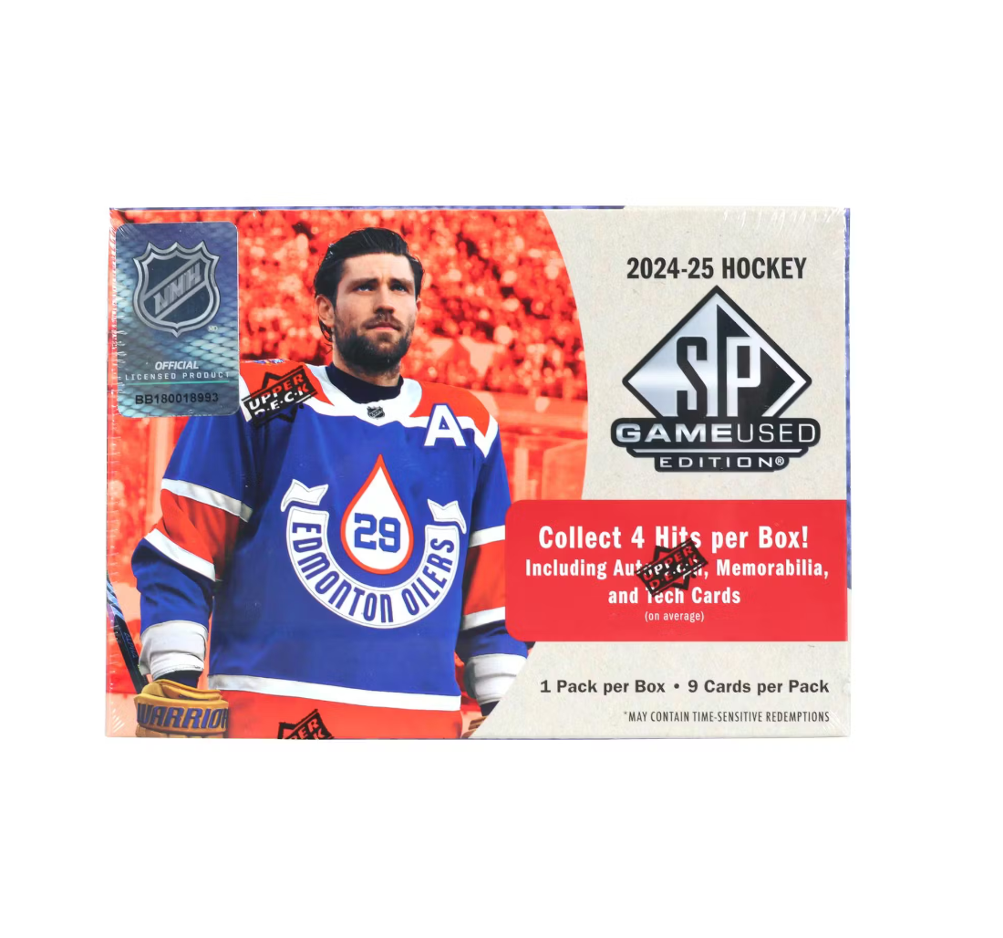 2024-25_Upper_Deck_SP_Game_Used_Hockey_Hobby_Box 2024-25 Upper Deck SP Game Used Hockey Hobby Box - Image 1