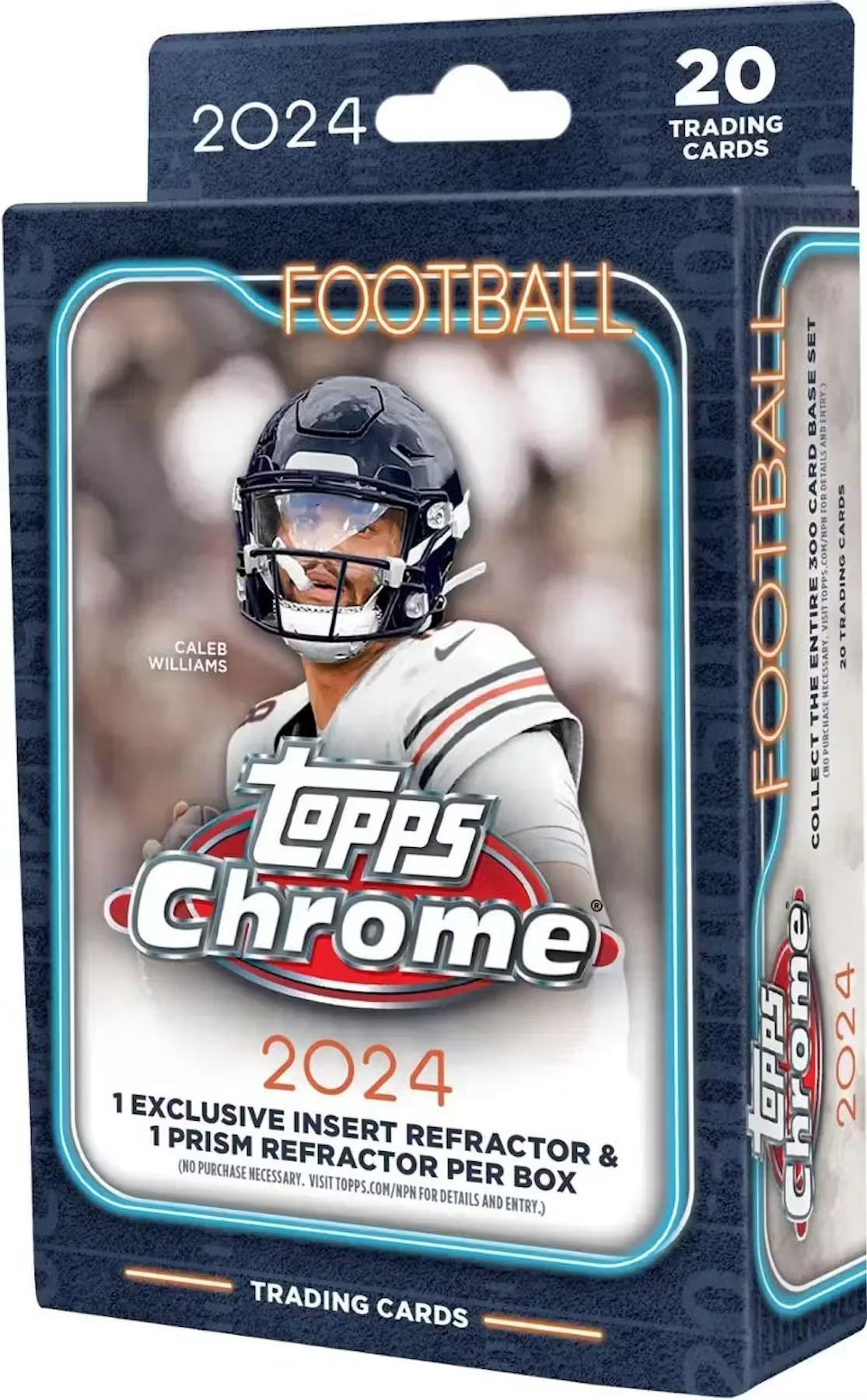 2024-topps-chrome-football-hanger-box_jpg 2024 Topps Chrome Football Hanger Box - Image 1