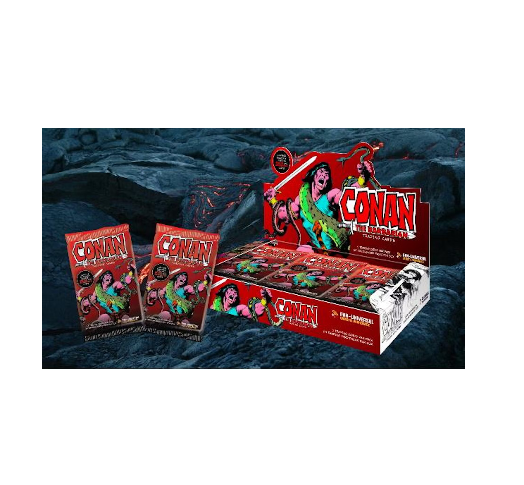 2024CryptozoicConantheBarbarianTradingCardsHobbyBox1 2024 Cryptozoic Conan the Barbarian Trading Cards Hobby 12-Box Case - Image 1