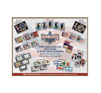 2024 Leaf Decision 2024 Trading Cards Hobby 8-Box Case