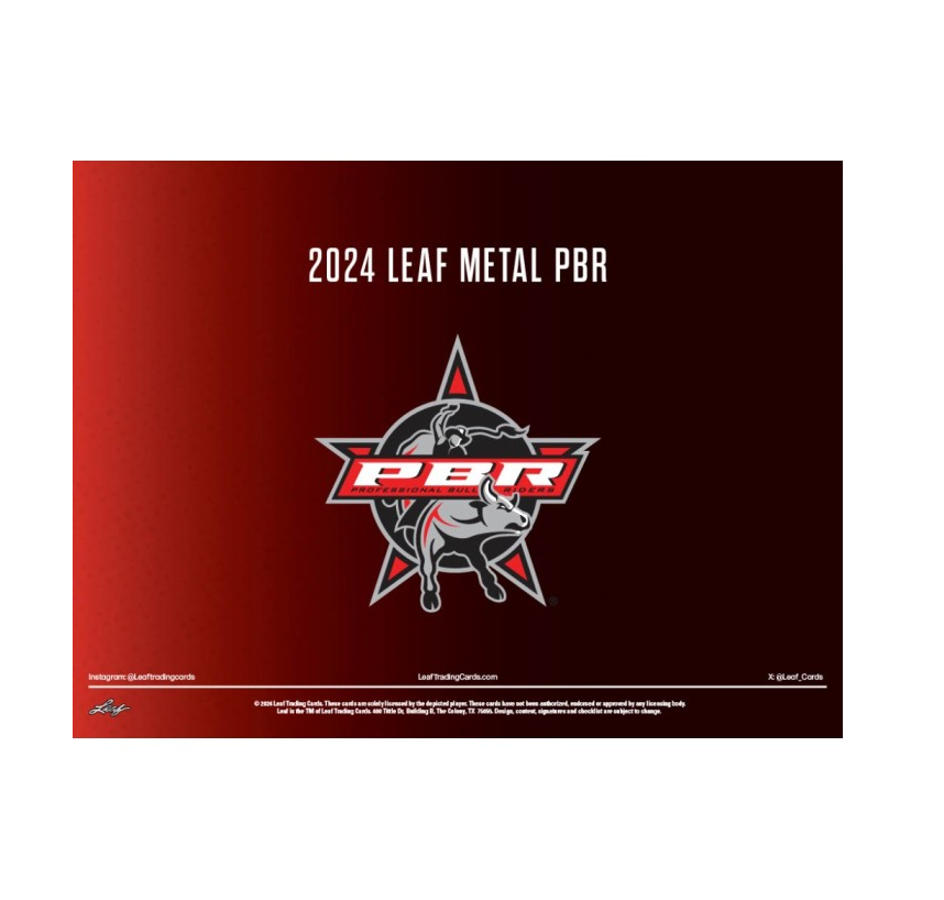 2024LeafMetalProfessionalBullRidersPBRHobbyBox1 2024 Leaf Metal Professional Bull Riders PBR Hobby Box - Image 1