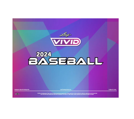 2024 Leaf Vivid Baseball Hobby 10-Box Case