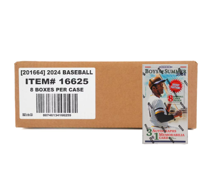 2024 Panini Boys of Summer Baseball Hobby 8-Box Case