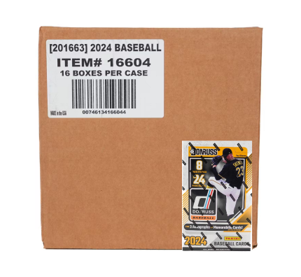 2024 Panini Donruss Baseball Hobby 16-Box Case