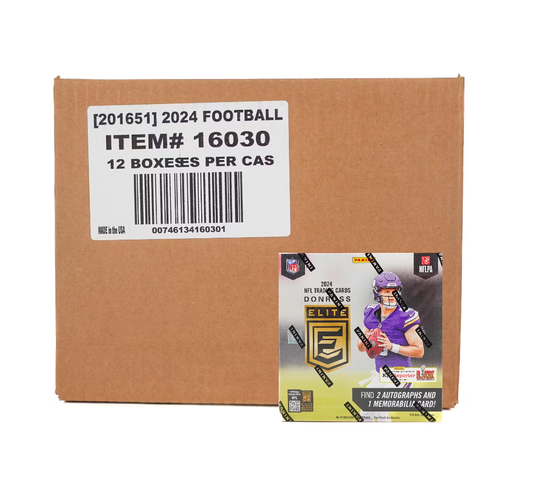 2024PaniniDonrussEliteFootballHobby12-BoxCase2 2024 Panini Donruss Elite Football Hobby 12-Box Case - Image 1