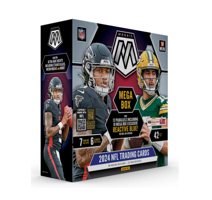 2024 Panini Mosaic Football Hobby Mega Box (Reactive Blue)