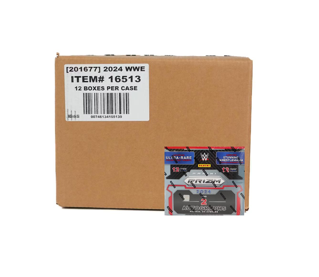 2024PaniniPrizmWWEHobby12-BoxCase2 2024 Panini Prizm WWE Hobby 12-Box Case - Image 1