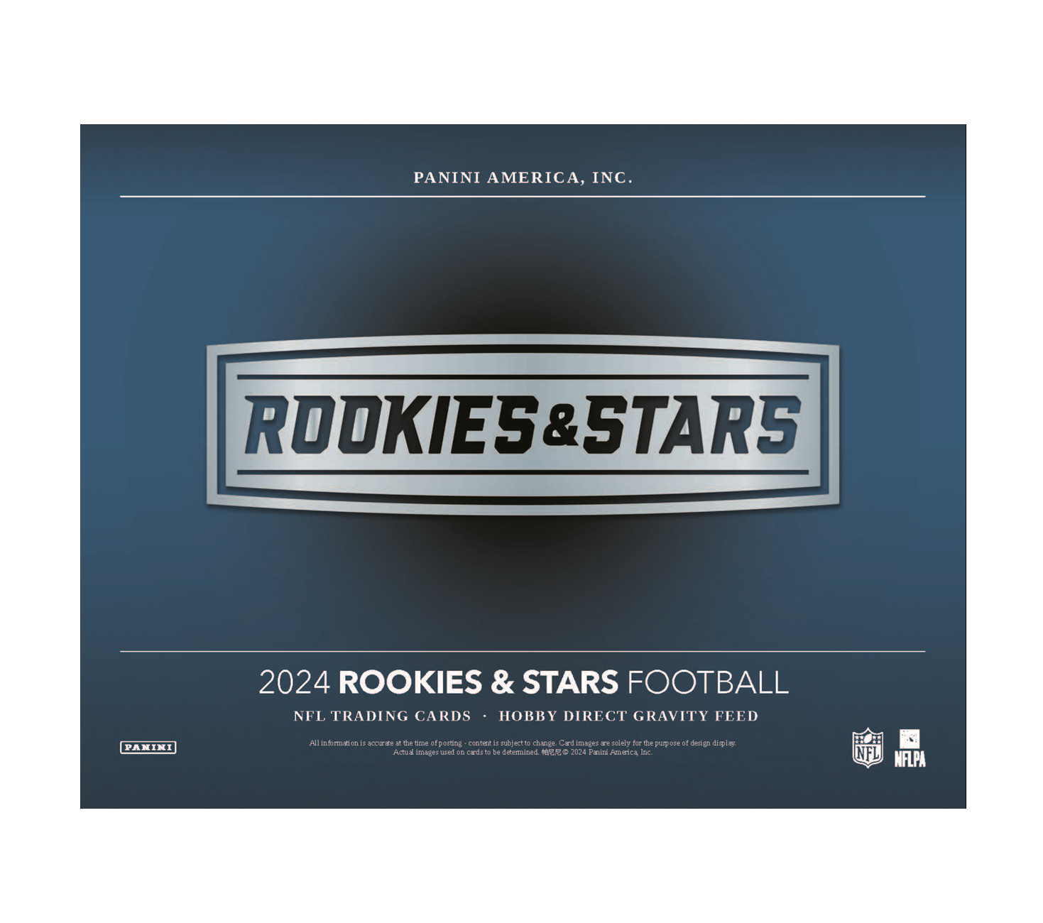 2024PaniniRookies_StarsFootballGravityFeed1 2024 Panini Rookies & Stars Football Gravity Feed Box - Image 1