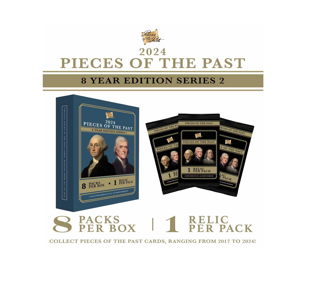 2024PiecesofthePast8YearCollectionSeries2HobbyBox1 2024 Pieces of the Past 8 Year Collection Series 2 Hobby Box - Image 1