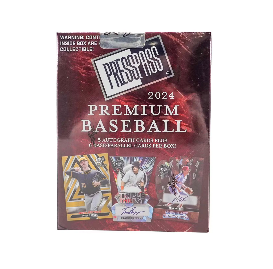 2024PressPassPremiumBaseballHobbyBox 2024 Press Pass Premium Baseball Hobby Box - Image 1