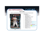 2024 Topps Chrome Baseball Hobby 12-Box Case - Image 5