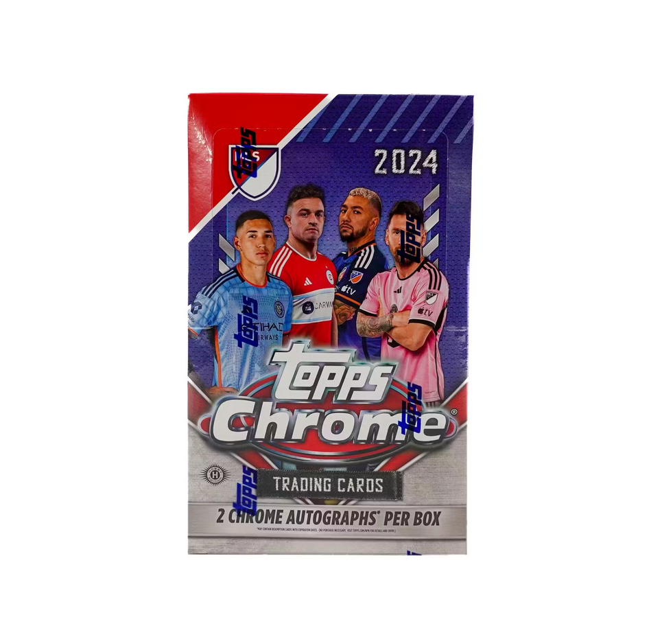 2024ToppsChromeMLSSoccerHobbyBox 2024 Topps Chrome MLS Soccer Hobby Box - Image 1