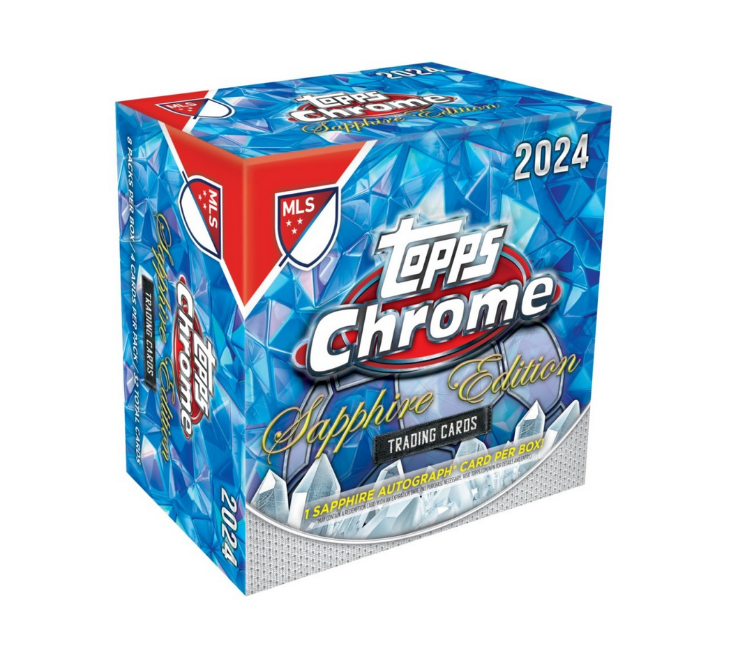 2024ToppsChromeMLSSoccerSapphireEditionBox 2024 Topps Chrome MLS Soccer Sapphire Edition Box - Image 1