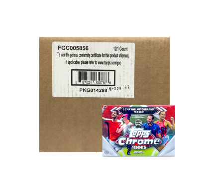 2024 Topps Chrome Tennis Breakers Delight Hobby 12-Box Case