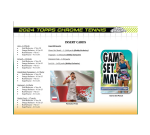 2024 Topps Chrome Tennis Breakers Delight Hobby 12-Box Case - Image 6