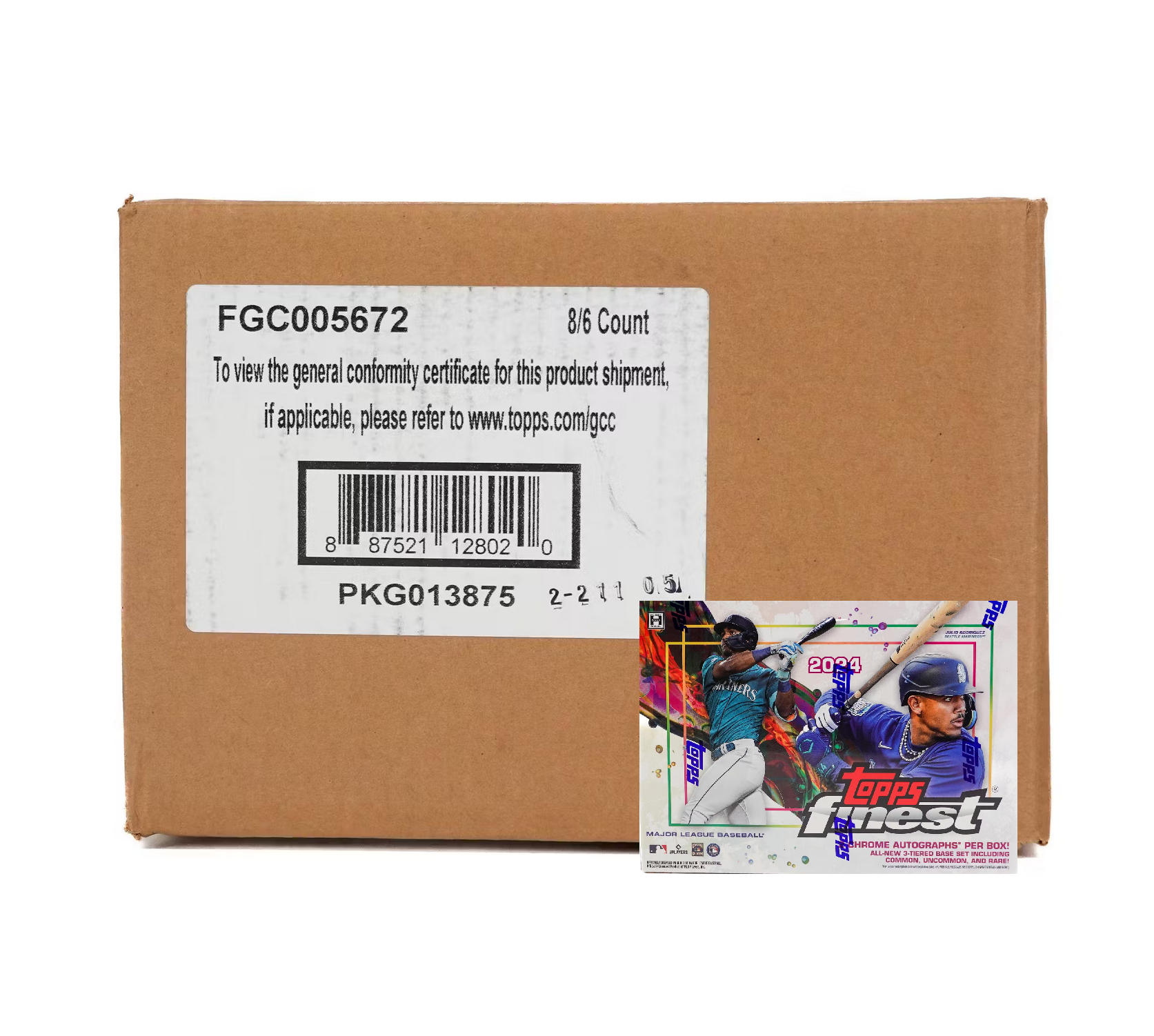 2024ToppsFinestBaseballHobby8-BoxCase2 2024 Topps Finest Baseball Hobby 8-Box Case - Image 1