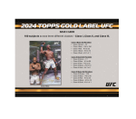 2024 Topps Gold Label UFC Hobby 8-Box Case - Image 5