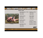 2024 Topps Gold Label UFC Hobby 8-Box Case - Image 6