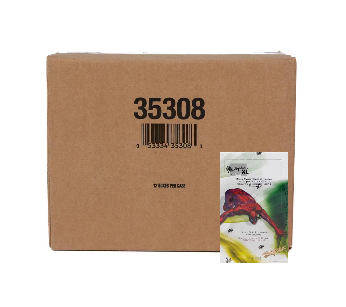 2024UpperDeckMarvelMasterpiecesXLHobby12-BoxCase2 2024 Upper Deck Marvel Masterpieces XL Hobby 12-Box Case - Image 1