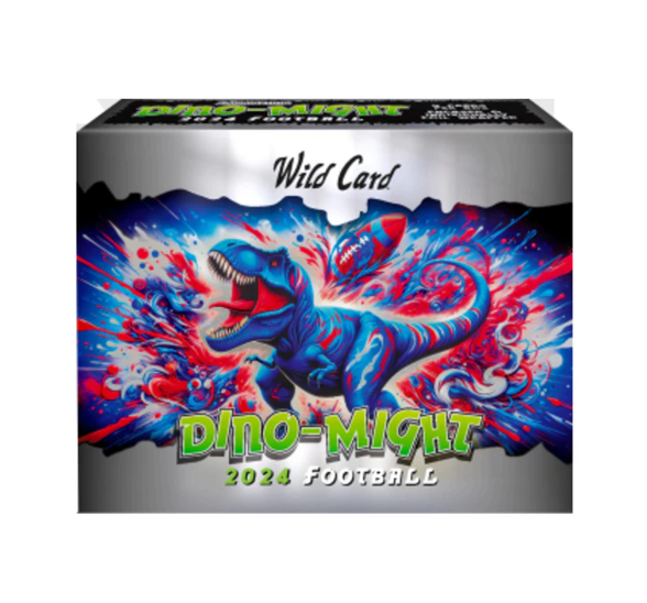 2024WildCardDino-MightFootballHobbyBox 2024 Wild Card Dino-Might Football Hobby Box - Image 1