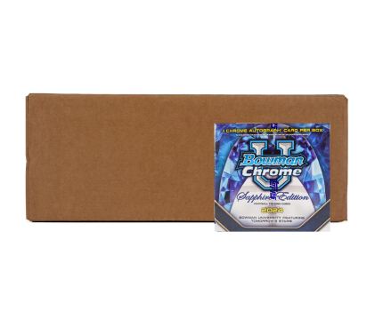 2024 Bowman University Chrome Sapphire Edition Football 10-Box Case
