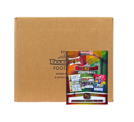 2024 Leaf Eclectic Football Jumbo 8-Box Case