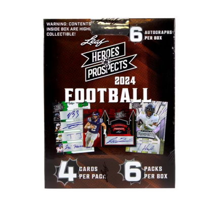 2024 Leaf Heroes & Prospects Football Hobby Box