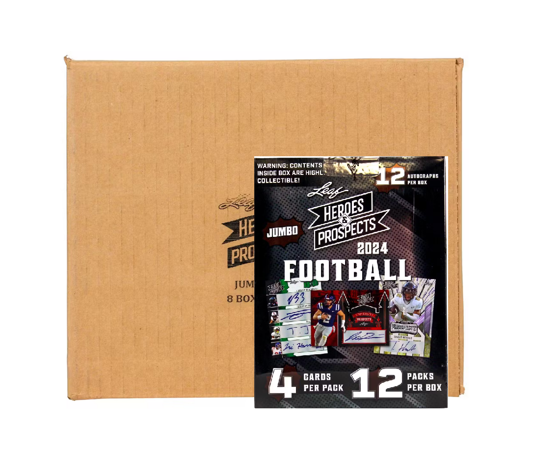 2024_Leaf_Heroes_Prospects_Football_Jumbo_8-Box_Case2 2024 Leaf Heroes & Prospects Football Jumbo 8-Box Case - Image 1