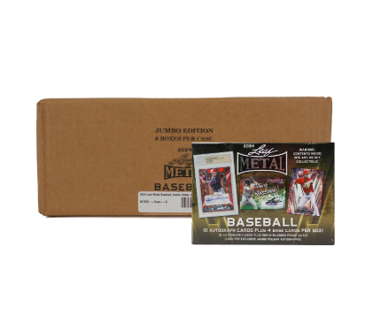 2024 Leaf Metal Baseball Jumbo Hobby 8-Box Case
