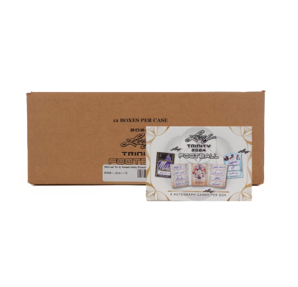2024 Leaf Trinity Football Hobby 12-Box Case