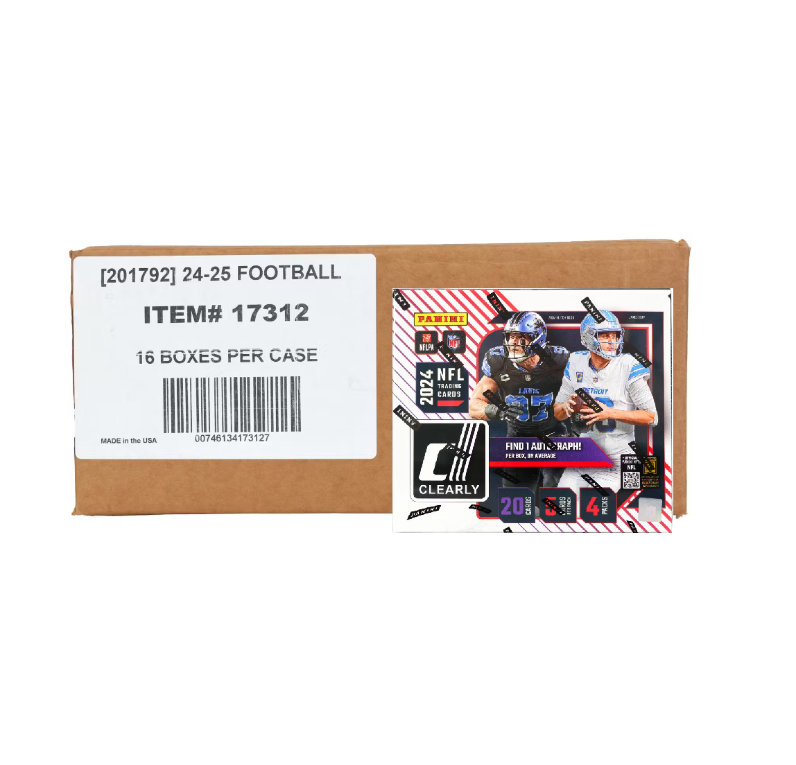 2024_Panini_Clearly_Donruss_Football_Hobby_16-Box_Case2 2024 Panini Clearly Donruss Football Hobby 16-Box Case - Image 1