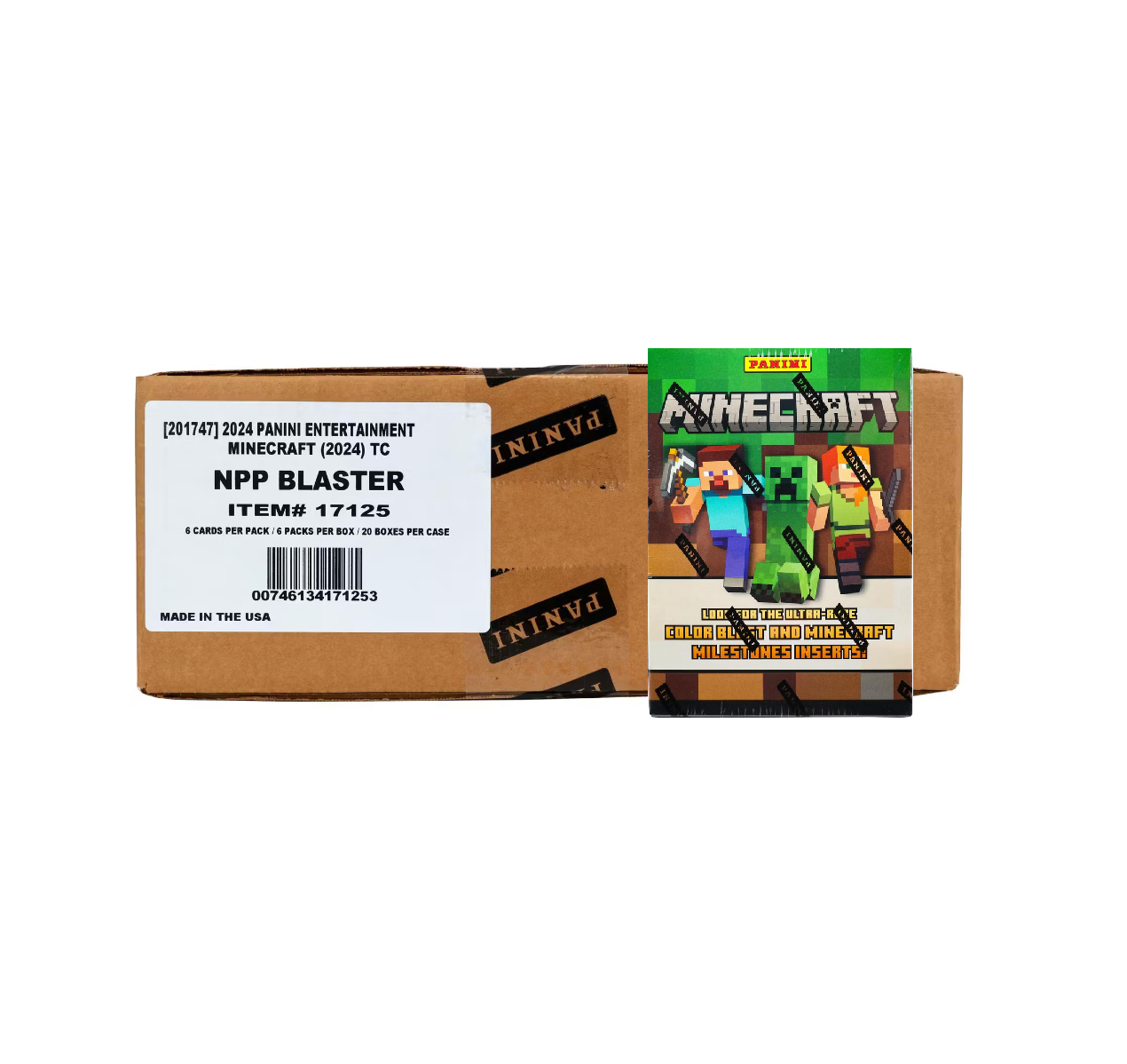 2024_Panini_Minecraft_Blaster_20-Box_Case2 2024 Panini Minecraft Blaster 20-Box Case - Image 1